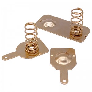 Professional custom AA/AAA gold-plated phosphor bronze battery spring connector