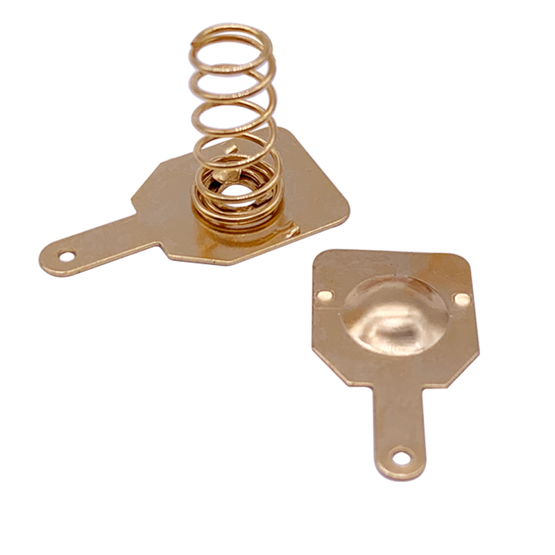 Professional custom AA/AAA gold-plated phosphor bronze battery spring connector