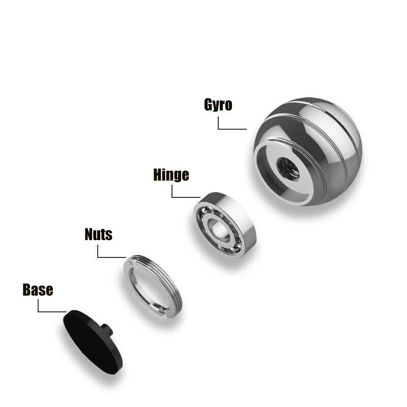 New design Desktop Fidget Spinner Stress Relief Toys Rotary Gyro Adult Children Aluminum Alloy Decompression Spinning Top Toys